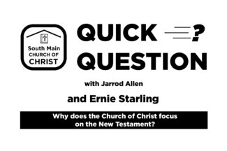 Thumbnail for the post titled: Why does the Church of Christ focus on the New Testament?