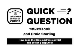 Thumbnail for the post titled: How does the Bible address conflict and settling disputes?